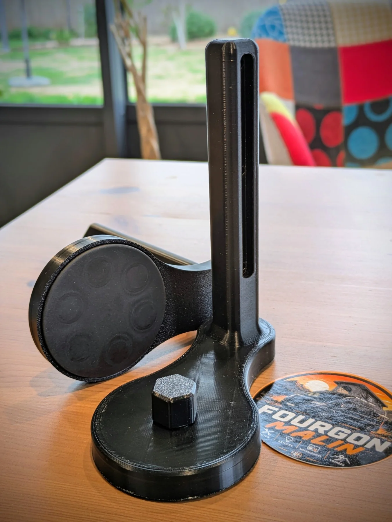 Support magnétique de l’étendoir Fourgon Malin imprimé en 3D
