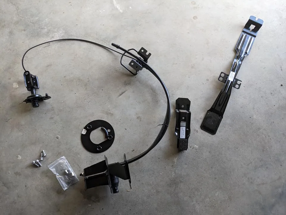Matériel pour installer une roue de secours sous Fiat Ducato